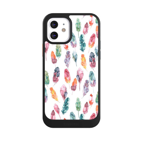 Apple iPhone 12 NIVOcore Boho Watercolor Feathers