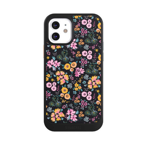 Apple iPhone 12 NIVOcore Petites Fleurs colorées Noir 2