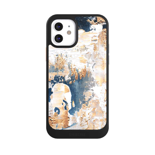 Apple iPhone 12 NIVOcore Abstraktion Blau und Gold