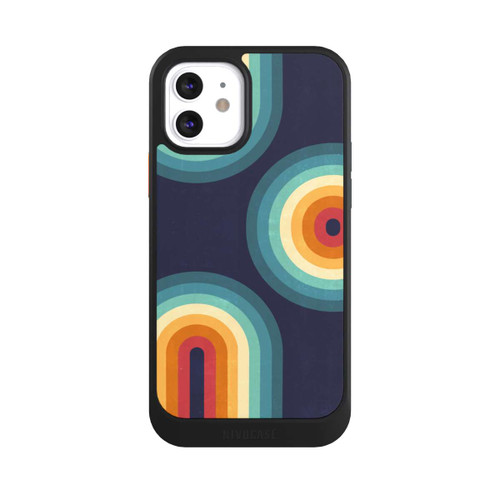 Apple iPhone 12 NIVOcore Double Rainbow on Blue