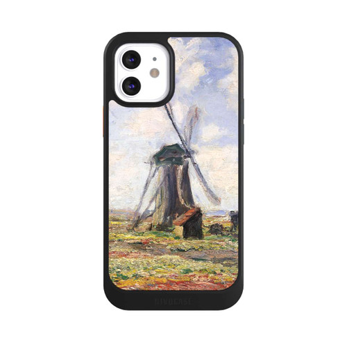 Apple iPhone 12 NIVOcore Tulip Fields with the Rijnsburg Windmil by Claude Monet
