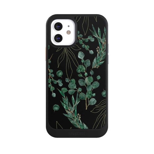 Apple iPhone 12 NIVOcore Eucalyptus Leaves black