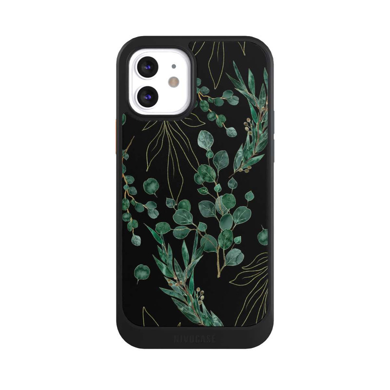 iPhone 12 NIVOcore Eucalyptus Leaves black
