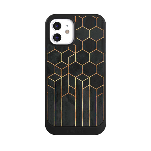 Apple iPhone 12 NIVOcore Schwarze Sechsecke