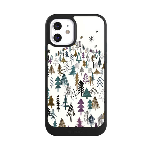 Apple iPhone 12 NIVOcore Bergbäume Wald Lila