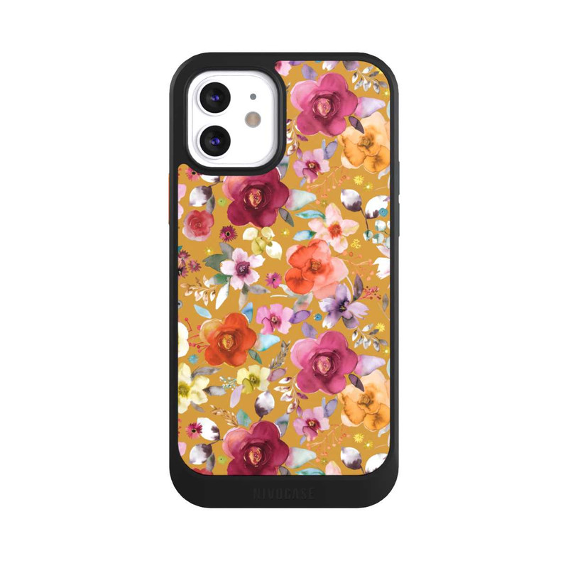 iPhone 12 NIVOcore Spring Floral Bouquets Mustard