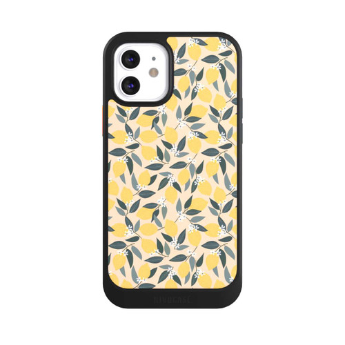 Apple iPhone 12 NIVOcore Rosa Zitronen-Muster