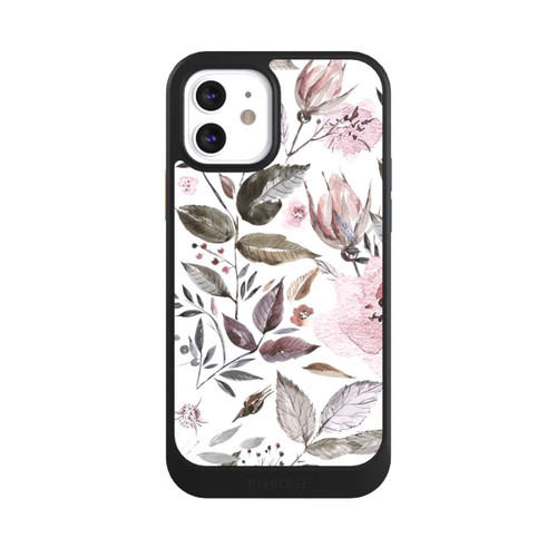 Apple iPhone 12 NIVOcore Aquarell braune Rosenblüten