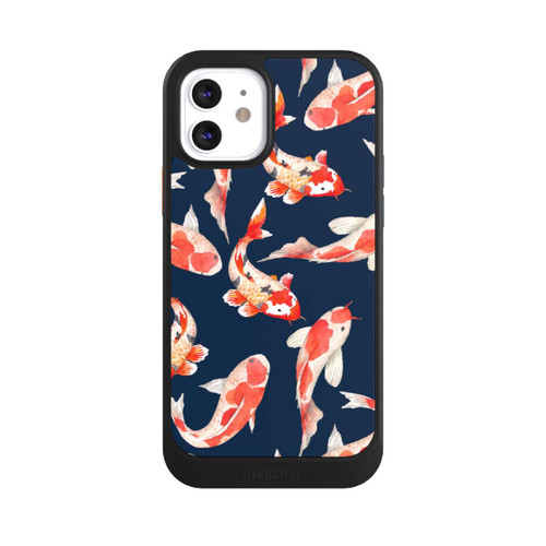 Apple iPhone 12 NIVOcore Coral Fish on Blue Background