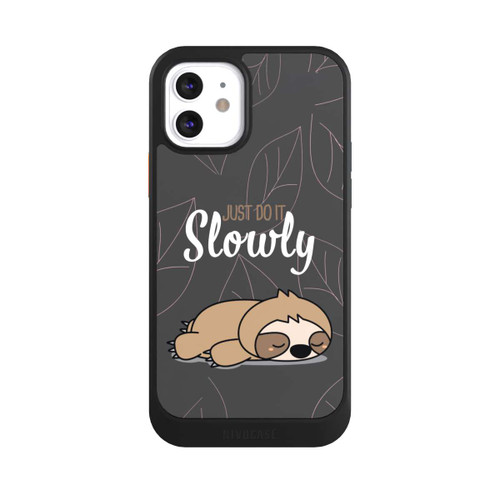 Apple iPhone 12 NIVOcore Just Do It Slowly Sloth Grey