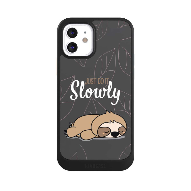 iPhone 12 NIVOcore Just Do It Slowly Sloth Grey
