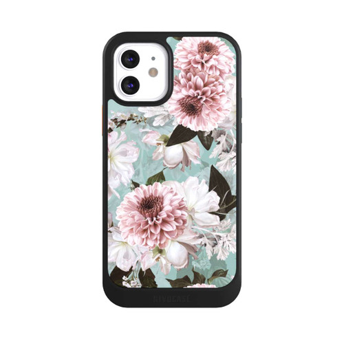 Apple iPhone 12 NIVOcore Flower Wallpaper Baroque Blue