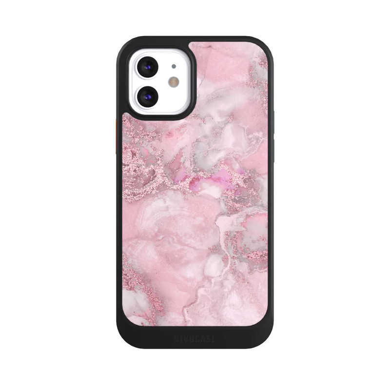 iPhone 12 NIVOcore Alcohol Ink Pink