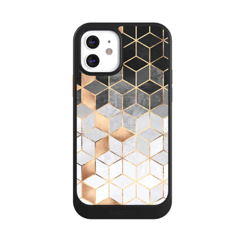 Apple iPhone 12 NIVOcore Würfel dunkel und gold