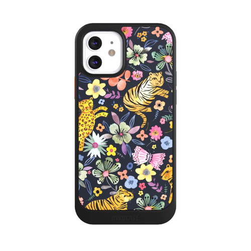 Apple iPhone 12 NIVOcore Spring Tigers Flowers Black