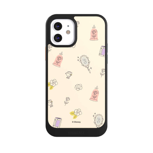 Apple iPhone 12 NIVOcore Princess Accessoires Pattern Beige Disney Princess 