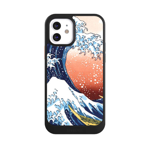 Apple iPhone 12 NIVOcore La Grande Vague de Kanagawa Rouge