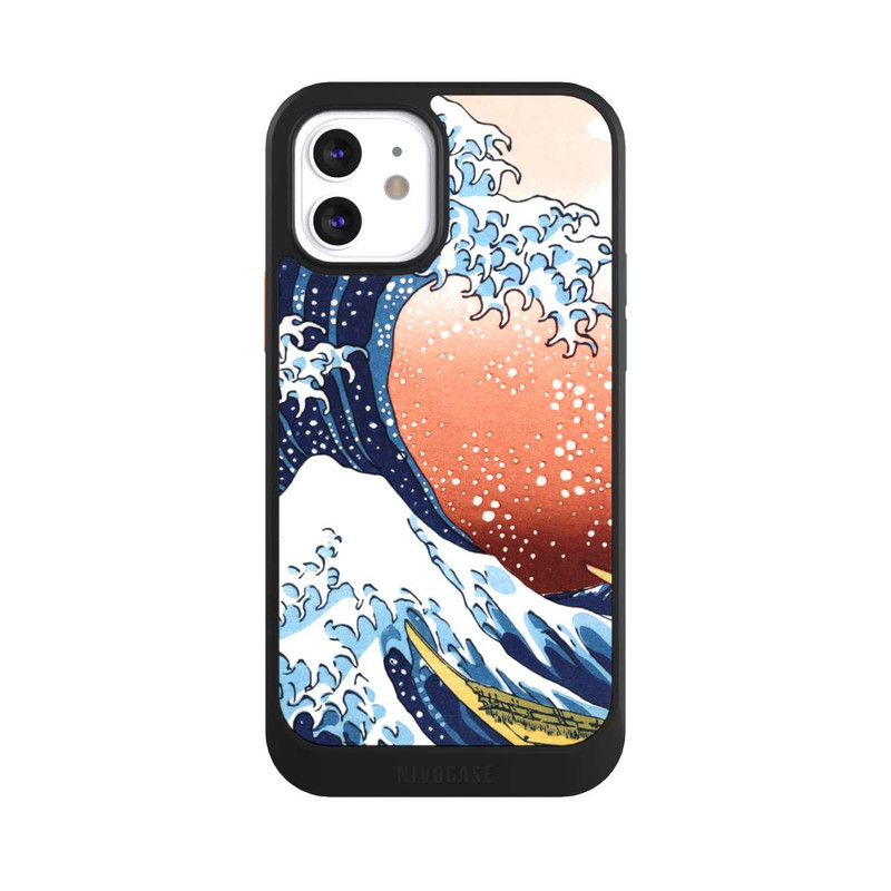 iPhone 12 NIVOcore La Grande Vague de Kanagawa Rouge