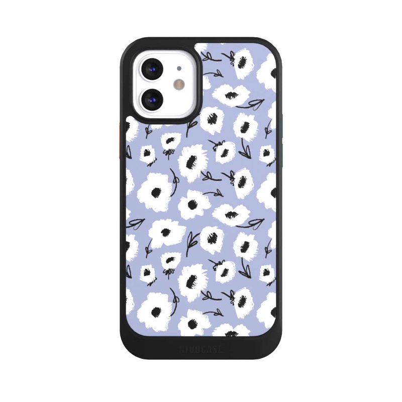 iPhone 12 NIVOcore Pattern Fleurs Lilas