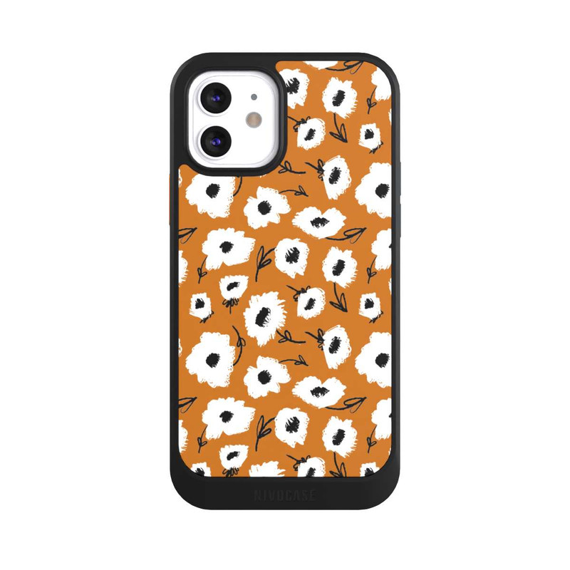iPhone 12 NIVOcore Pattern Fleurs Ocres