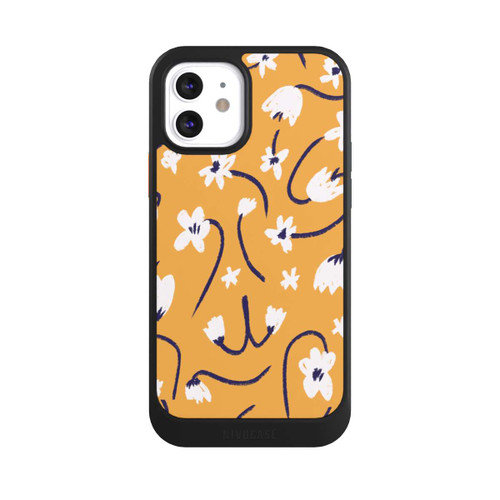 Apple iPhone 12 NIVOcore Pattern Petites Fleurs Jaunes