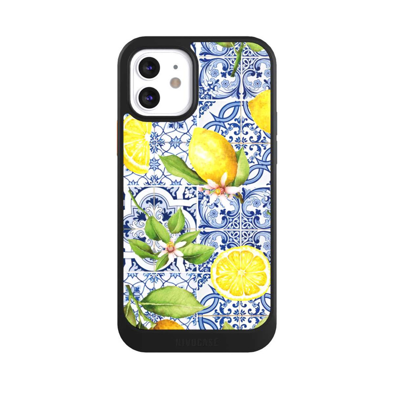 iPhone 12 NIVOcore Griechische Zitronen Muster