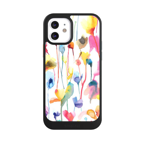 Apple iPhone 12 NIVOcore Aquarell Wildblumen bunt