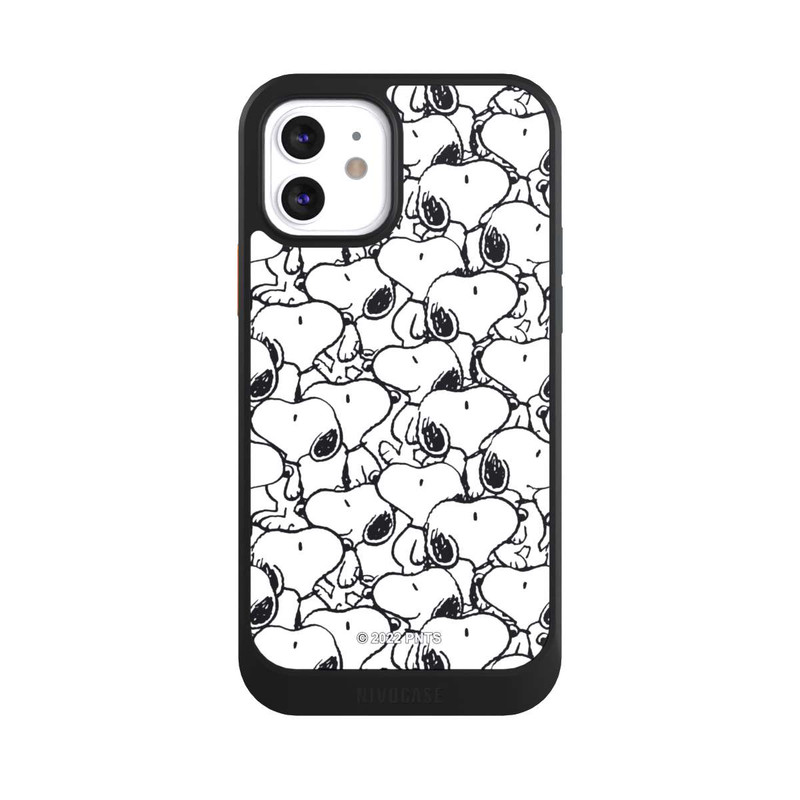 iPhone 12 NIVOcore Snoopy Pattern Black And White
