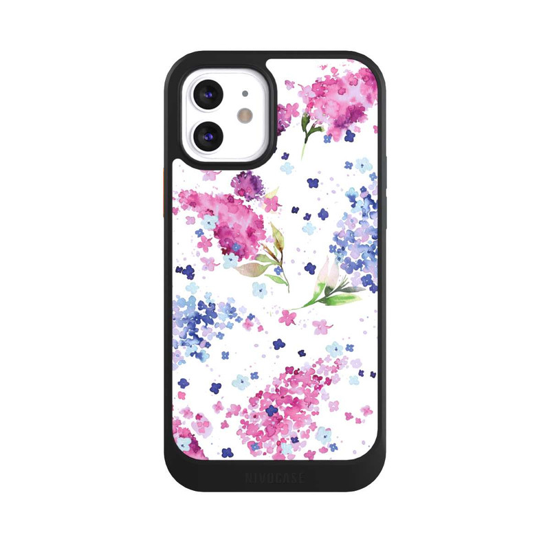 iPhone 12 NIVOcore Floral Hydrangeas Lilac Pink