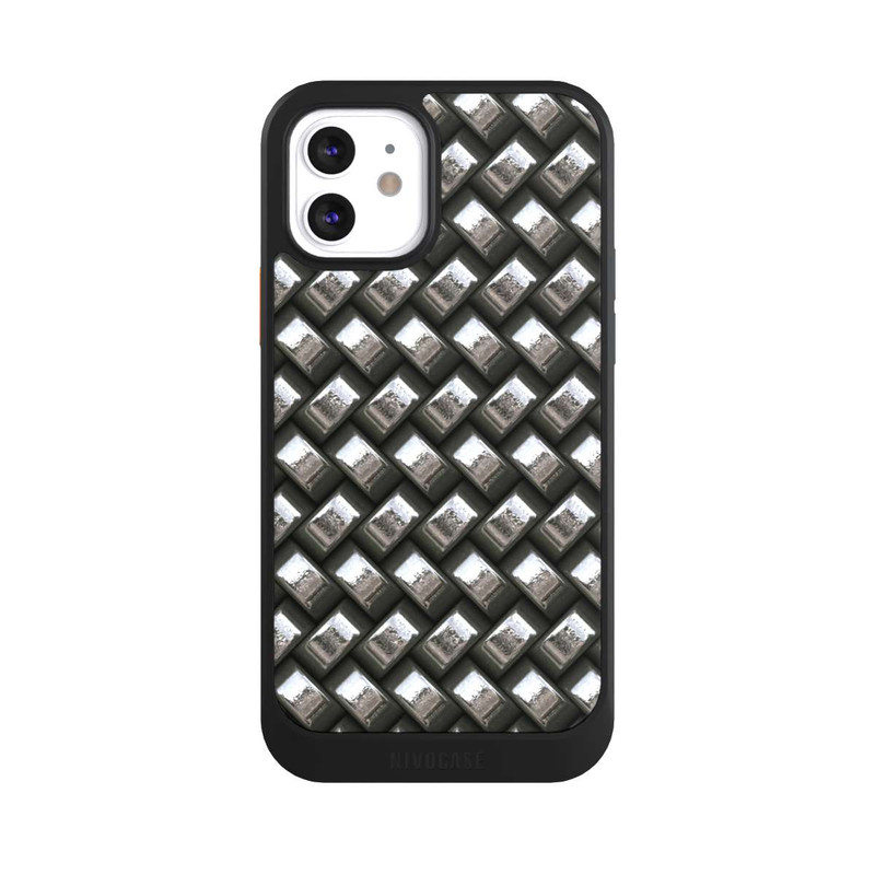 iPhone 12 NIVOcore Glamour Silver Metal