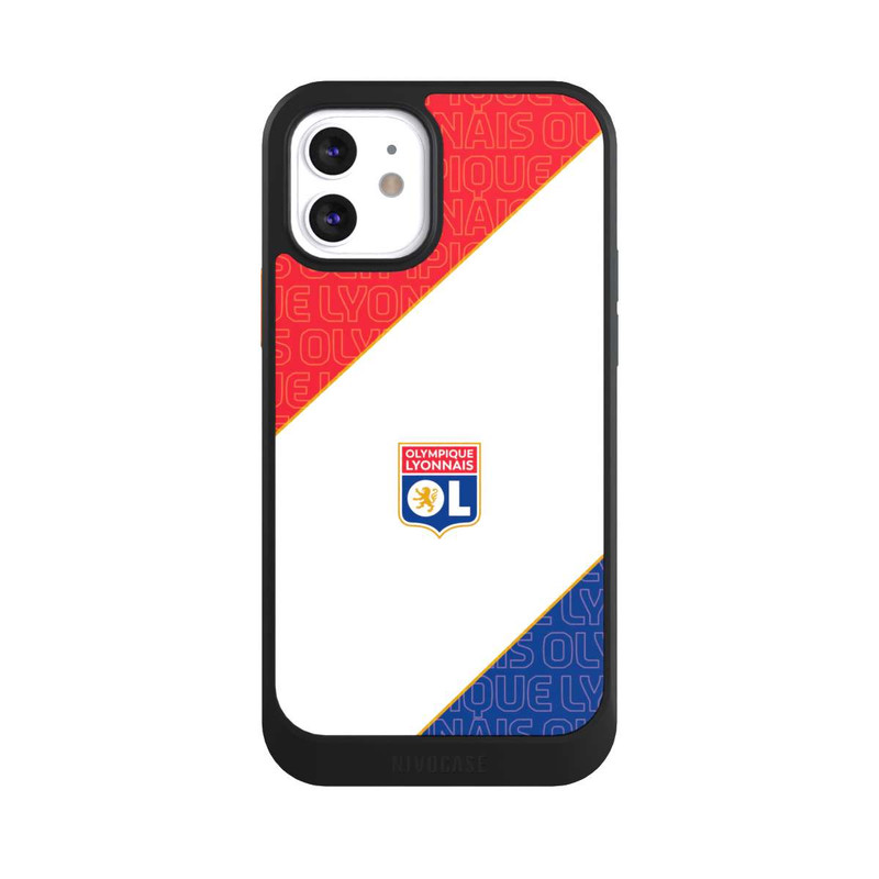 iPhone 12 NIVOcore Logo OL rouge et bleu