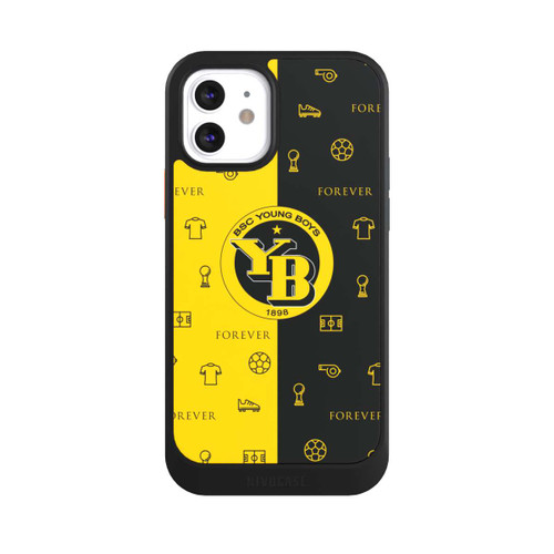 Apple iPhone 12 NIVOcore BSC YB Gelb Schwarz Muster
