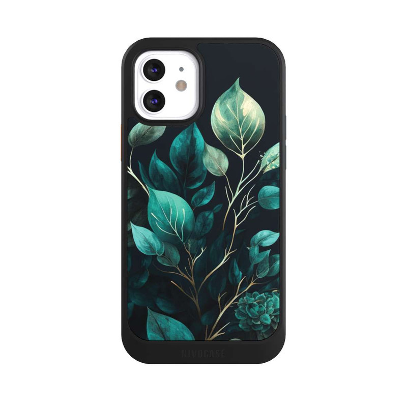 iPhone 12 NIVOcore Eucalyptus Dark Background