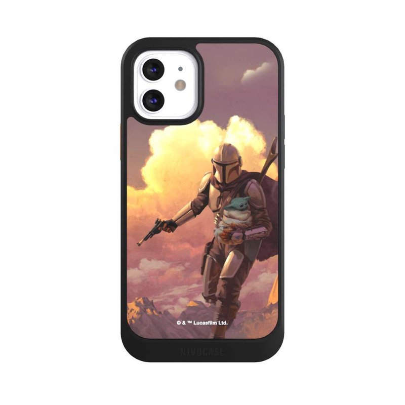 iPhone 12 NIVOcore The Mandalorian And Grogu Sunset Clouds