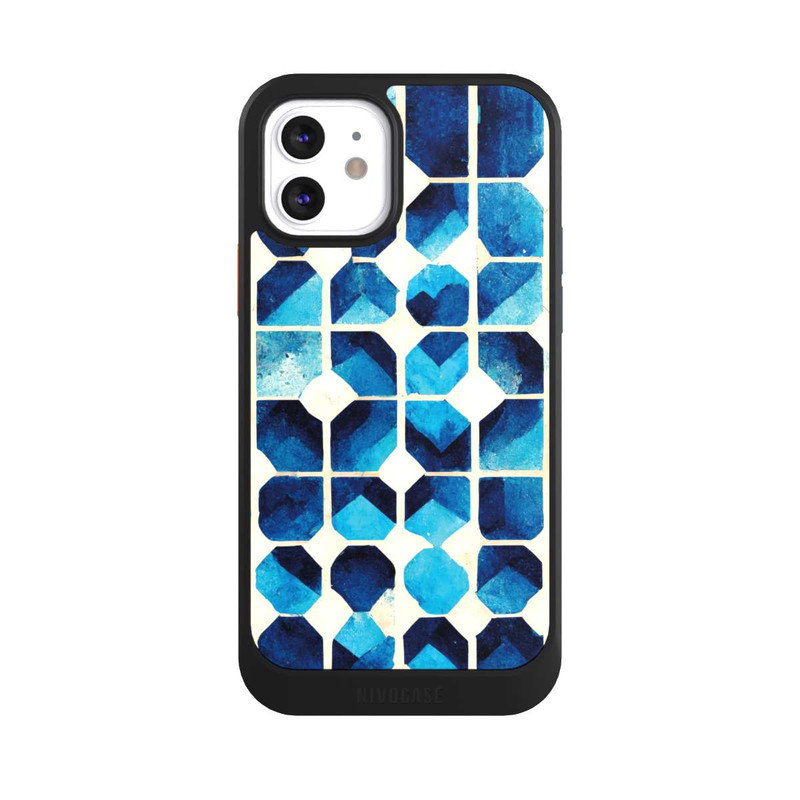 iPhone 12 NIVOcore Motif bleu