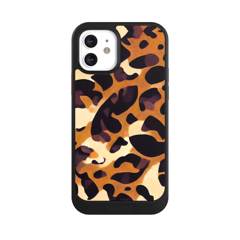 iPhone 12 NIVOcore motif lion marron clair