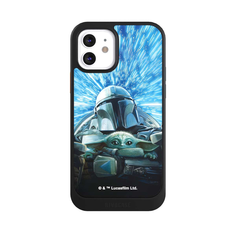 iPhone 12 NIVOcore Grogu and Mando Flying Blue