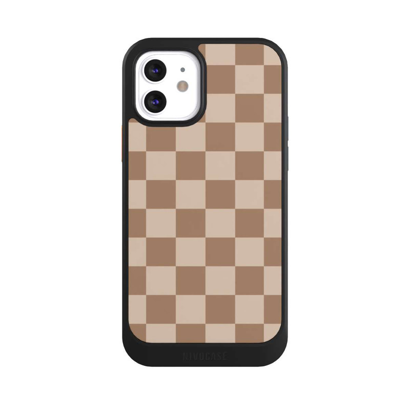 iPhone 12 NIVOcore Brown check