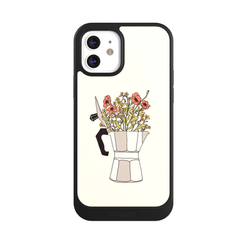 Apple iPhone 12 NIVOcore Moka Flowers