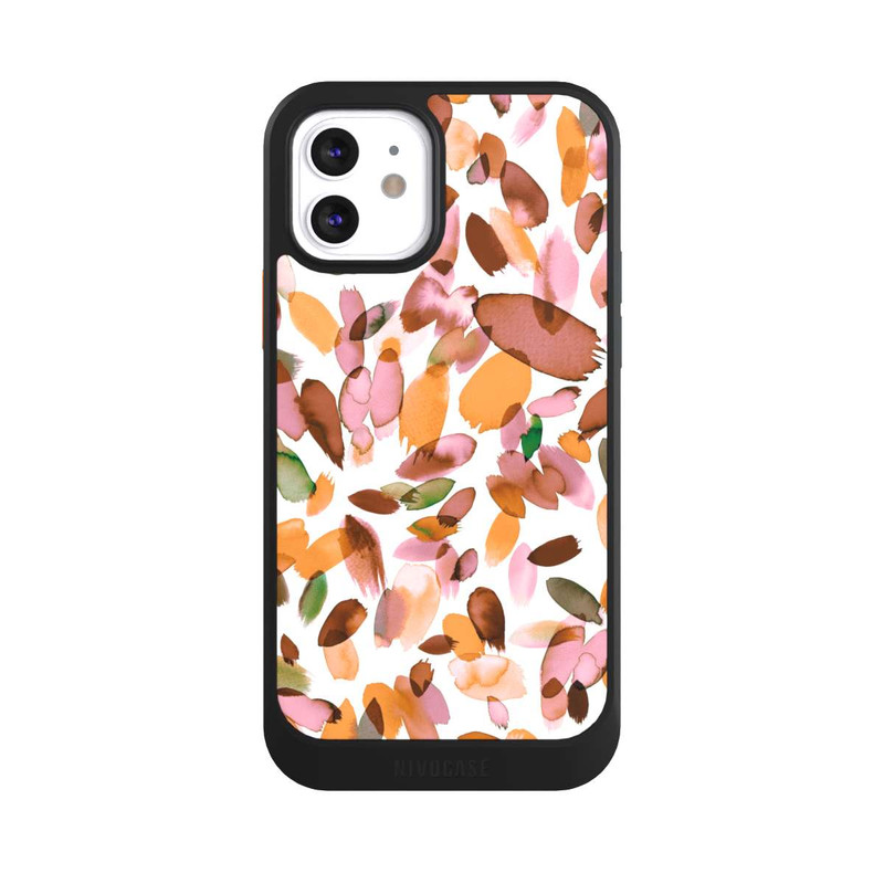 iPhone 12 NIVOcore Watercolor Petal Stains Orange