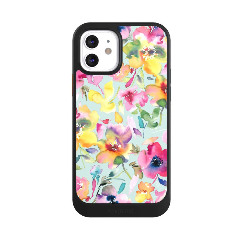 iPhone 12 NIVOcore Künstlerischer Sommer Psychedelic Floral