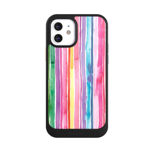 Apple iPhone 12 NIVOcore Camouflage Rainbow Stripes