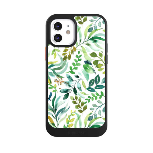 Apple iPhone 12 NIVOcore Aquarell Palmenblätter Botanisch Grün