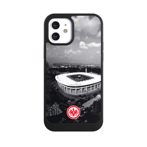 Apple iPhone 12 NIVOcore SGE Stadion Schwarz Weiß