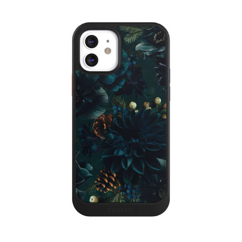 Apple iPhone 12 NIVOcore Flowers Pattern Green and Blue