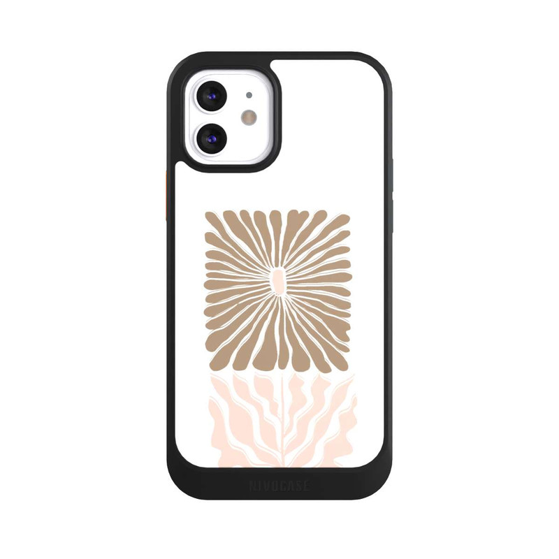 iPhone 12 NIVOcore Boho Flower Caramel on White