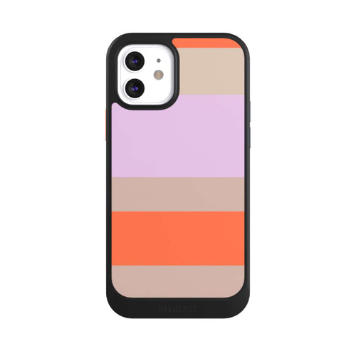 Apple iPhone 12 NIVOcore Moca Lila Orange Stripes