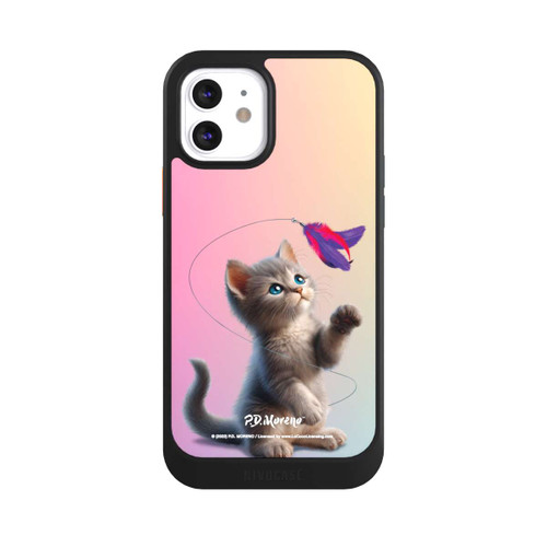Apple iPhone 12 NIVOcore Playing Cat with Feather