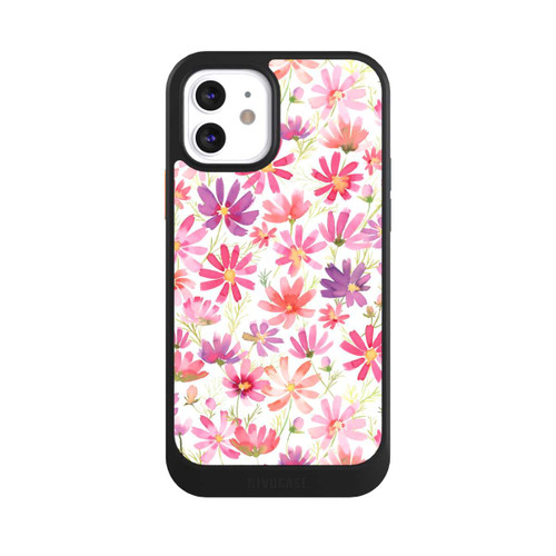 Apple iPhone 12 NIVOcore Boho Cosmos Flowers Purple