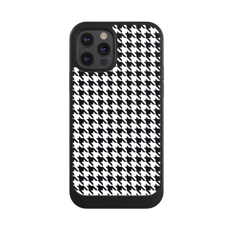 iPhone 12 Pro NIVOcore Houndstooth black-white